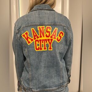 Kansas City Chiefs Denim Jacket ❤️💛